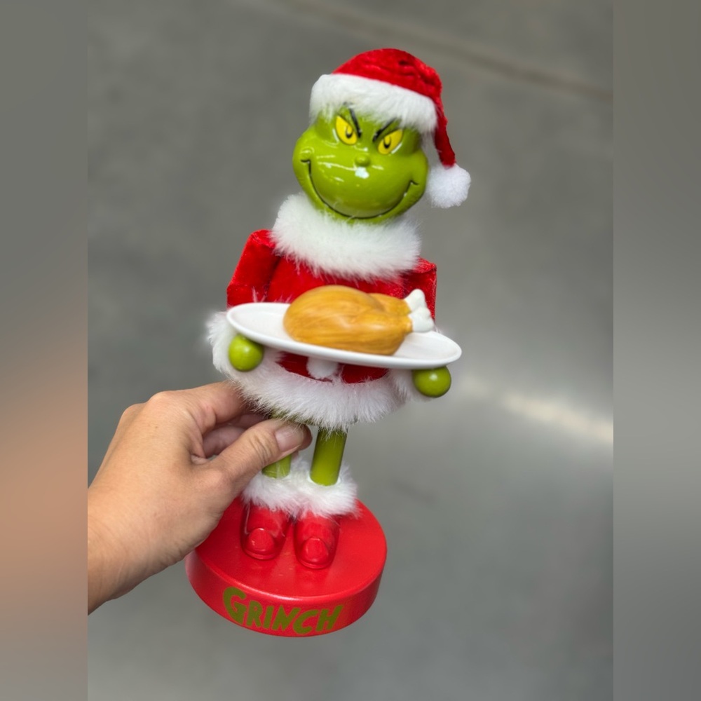 Grinch Christmas Toy with Red and Green Outfit